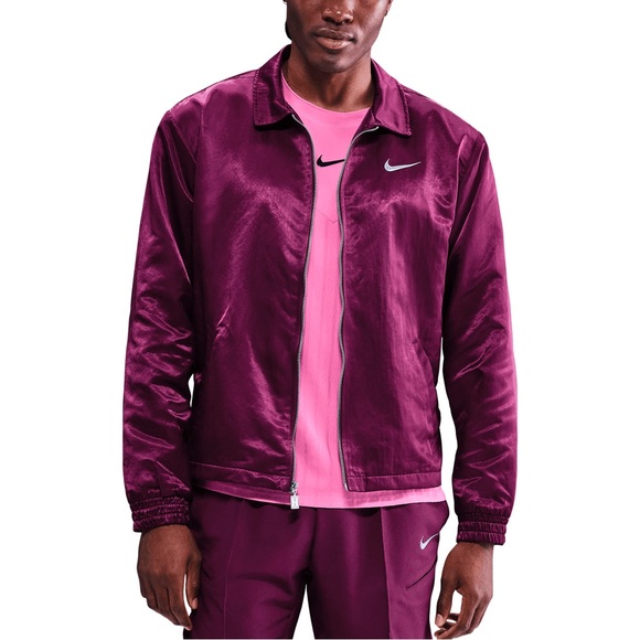 NWT Nike Court Slam US Open Jacket Large Purple Jannik Sinner Carlos Alcaraz